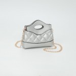 Wholesale mini Quilted Vegan Leather Cross Body Tote Bag Snap Closure Removeable