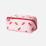 Wholesale cherry Print Makeup Bag Full Zip Closure Lined Body L T D