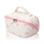 Wholesale quilted Print Makeup Bag Full Zip Closure Internal Pockets Zip Brush P