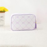 Wholesale canvas Bow Printed Pouch Tassels Full Zip Closure L T D