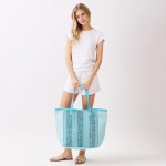 Wholesale nautical Stripe Tote Bag Snap Closure Lined Body Open Pocket L T D Pol