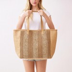 Wholesale nautical Stripe Tote Bag Snap Closure Lined Body Open Pocket L T D Pol