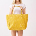 Wholesale sunshine Stripe Tote Bag Fringe Detail Snap Closure Lined Body Open P