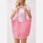 Wholesale round Bottom Woven Straw Tote Bag Snap Closure Lined Body Open Pocket