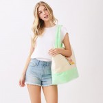 Wholesale sips About Go Down Print Terry Cloth Tote Bag Full Zip Closure Lined