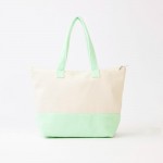 Wholesale sips About Go Down Print Terry Cloth Tote Bag Full Zip Closure Lined