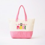 Wholesale vacay Mode Print Terry Cloth Tote Bag Full Zip Closure Lined Body Ope