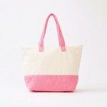 Wholesale hello Summer Flamingo Terry Cloth Tote Bag Full Zip Closure Lined Bod