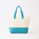 Wholesale take Me Beach Terry Cloth Tote Bag Full Zip Closure Lined Body Open P