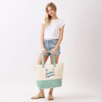 Wholesale beach Bum Terry Cloth Tote Bag Full Zip Closure Lined Body Open Pocke