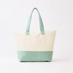 Wholesale beach Bum Terry Cloth Tote Bag Full Zip Closure Lined Body Open Pocke