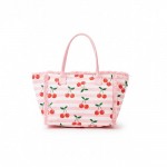 Wholesale cherries Stripe Fringe Tote Bag Full Zip Closure Inner Pocket L T D Po