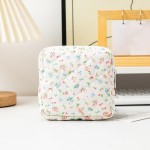 Wholesale floral Print Quilted Pouch Full Zip Closure L T D