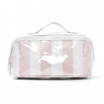 Stripe Makeup Bag

- Full Zip Closure
- 3 Internal Pockets & 1 Zip Brush Pocket
- Approximately 9” L X 5” T X 5” D