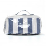 Stripe Makeup Bag

- Full Zip Closure
- 3 Internal Pockets & 1 Zip Brush Pocket
- Approximately 9” L X 5” T X 5” D