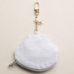 Wholesale seed Beaded Shell Pouch Key Ring L