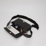 Wholesale vegan Leather Embossed Mini Bag Cross Body Bag Snap Closure Card Holde