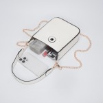 Wholesale vegan Leather Rectangular Tote Bag Toggle Clasp Removable Tote Handle