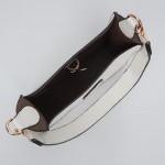 Wholesale vegan Leather Rectangular Tote Bag Toggle Clasp Removable Tote Handle