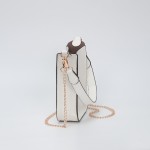 Wholesale vegan Leather Rectangular Tote Bag Toggle Clasp Removable Tote Handle