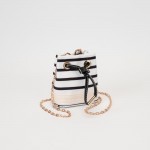Wholesale mini Canvas Cross Body Bucket Bag Drawstring Closure Removable Chain L