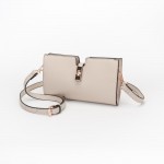 Wholesale vegan Leather Crossbody Clutch Bag Press Lock Closure Removeable Cross