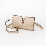 Wholesale vegan Leather Crossbody Clutch Bag Press Lock Closure Removeable Cross