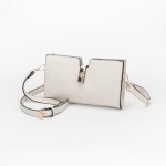 Wholesale vegan Leather Crossbody Clutch Bag Press Lock Closure Removeable Cross