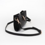 Wholesale vegan Leather Crossbody Clutch Bag Press Lock Closure Removeable Cross