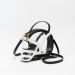 Wholesale clear Football Helmet Tote Bag Vegan Leather Trim Full Zip Closure Han