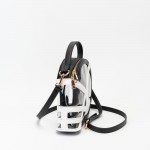 Wholesale clear Football Helmet Tote Bag Vegan Leather Trim Full Zip Closure Han
