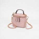 Wholesale quilted Vegan Leather Mini Tote Crossbody Bag Full Zip Closure Interna