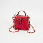 Wholesale quilted Vegan Leather Mini Tote Crossbody Bag Full Zip Closure Interna
