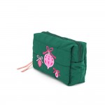 Wholesale quilted puffer bag padded body embroidered hanging ornaments front Sol
