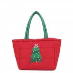 Wholesale quilted puffer bag padded body embroidered trimmed tree front Sold pad