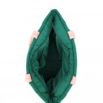 Wholesale quilted puffer bag padded body applique bows across front Sold padded