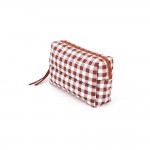 Wholesale quilted puffer bag checked gingham print padded body matching padded h