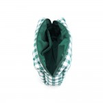 Wholesale quilted puffer bag checked gingham print padded body matching padded h