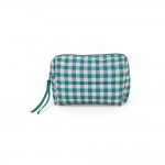 Wholesale quilted puffer bag checked gingham print padded body matching padded h