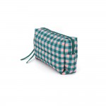 Wholesale quilted puffer bag checked gingham print padded body matching padded h