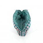 Wholesale quilted puffer bag checked gingham print padded body matching padded h