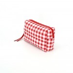 Wholesale quilted puffer bag checked gingham print padded body matching padded h