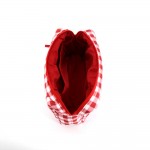 Wholesale quilted puffer bag checked gingham print padded body matching padded h