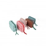 Wholesale quilted puffer bag checked gingham print padded body matching padded h