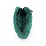 Wholesale quilted puffer bag padded body embroidered holiday script holly Sold p