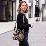 Wholesale leopard Print Mini Satchel Bag dual top handles removable shoulder str