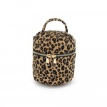 Wholesale leopard Print Bucket Bag structured drawstring silhouette top handle d