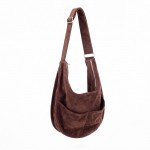 Wholesale slouchy suede hobo bag adjustable strap soft unstructured body Roomy m