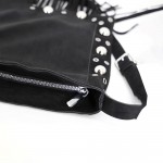 Wholesale fringe crossbody bag soft vegan suede long adjustable strap studded tr