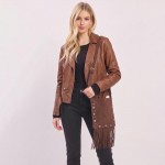 Wholesale fringe crossbody bag soft vegan suede long adjustable strap studded tr